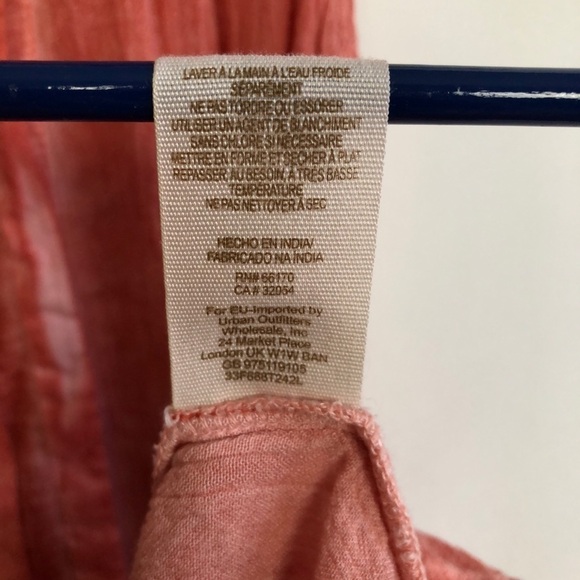 Free People Coral Henley Tunic Tank Top Size Small - Picture 11 of 13